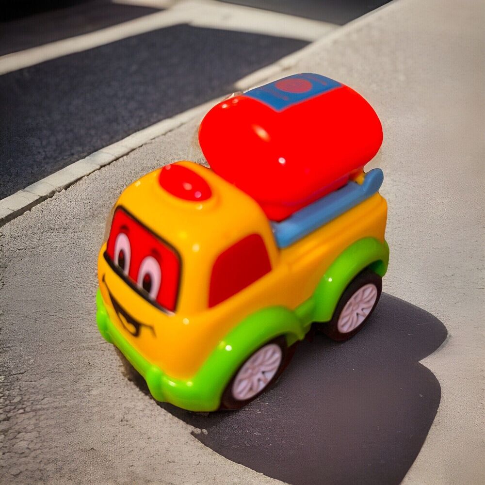 Pull Back Vehicle Push And Go Crawling Toy Car For Kids Water Tanker 3”